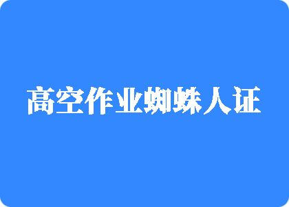 鸡巴插小洞视频高空作业蜘蛛人证